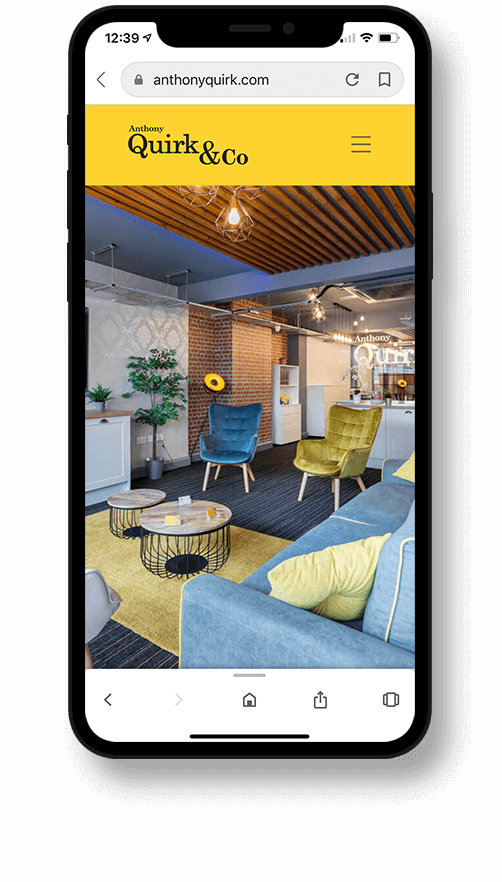 Quinn & co specialize in creating modern websites for estate agents.
