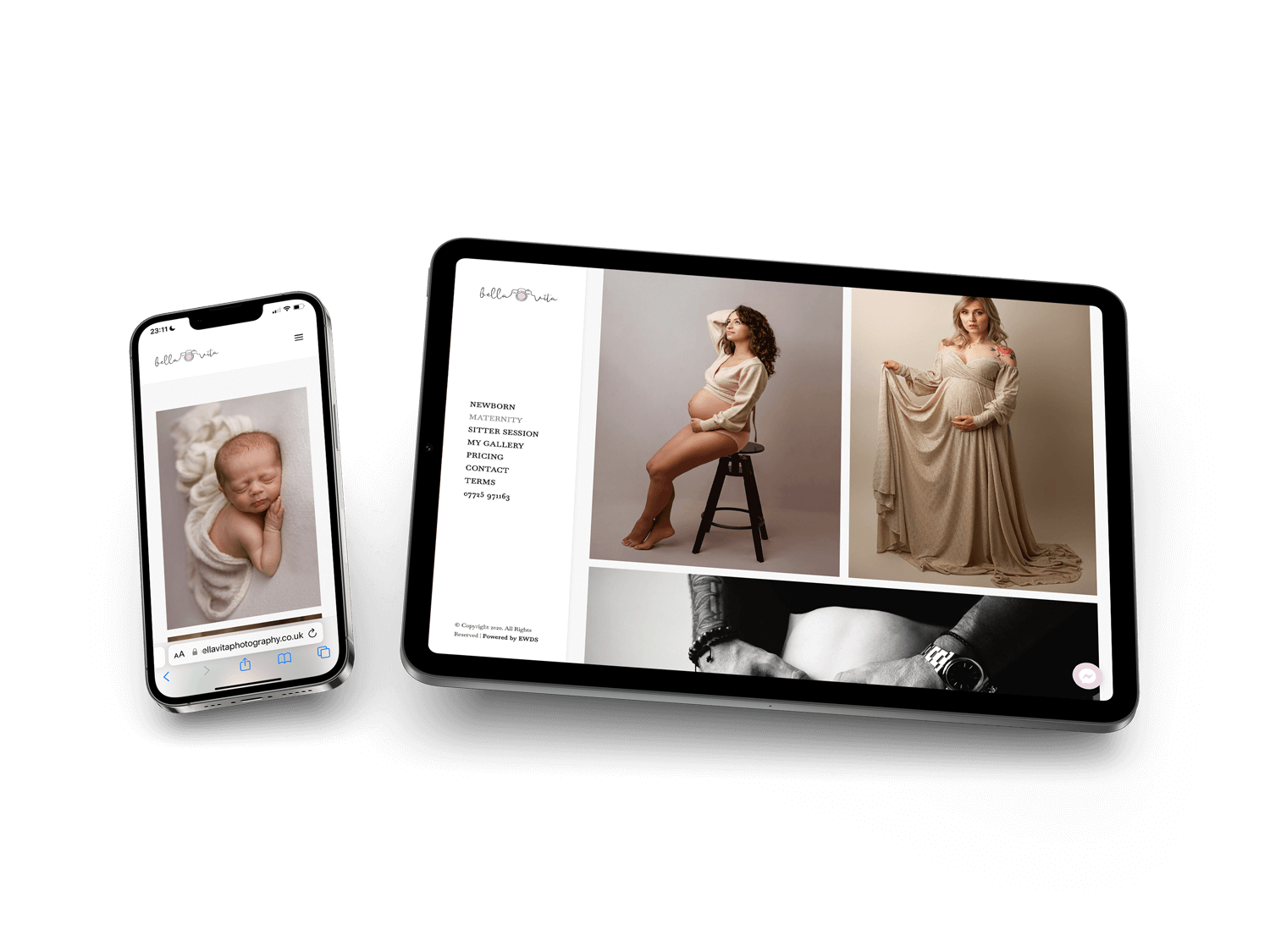 photographer website design