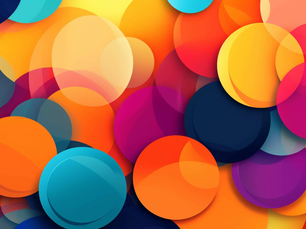 Colourful circles background