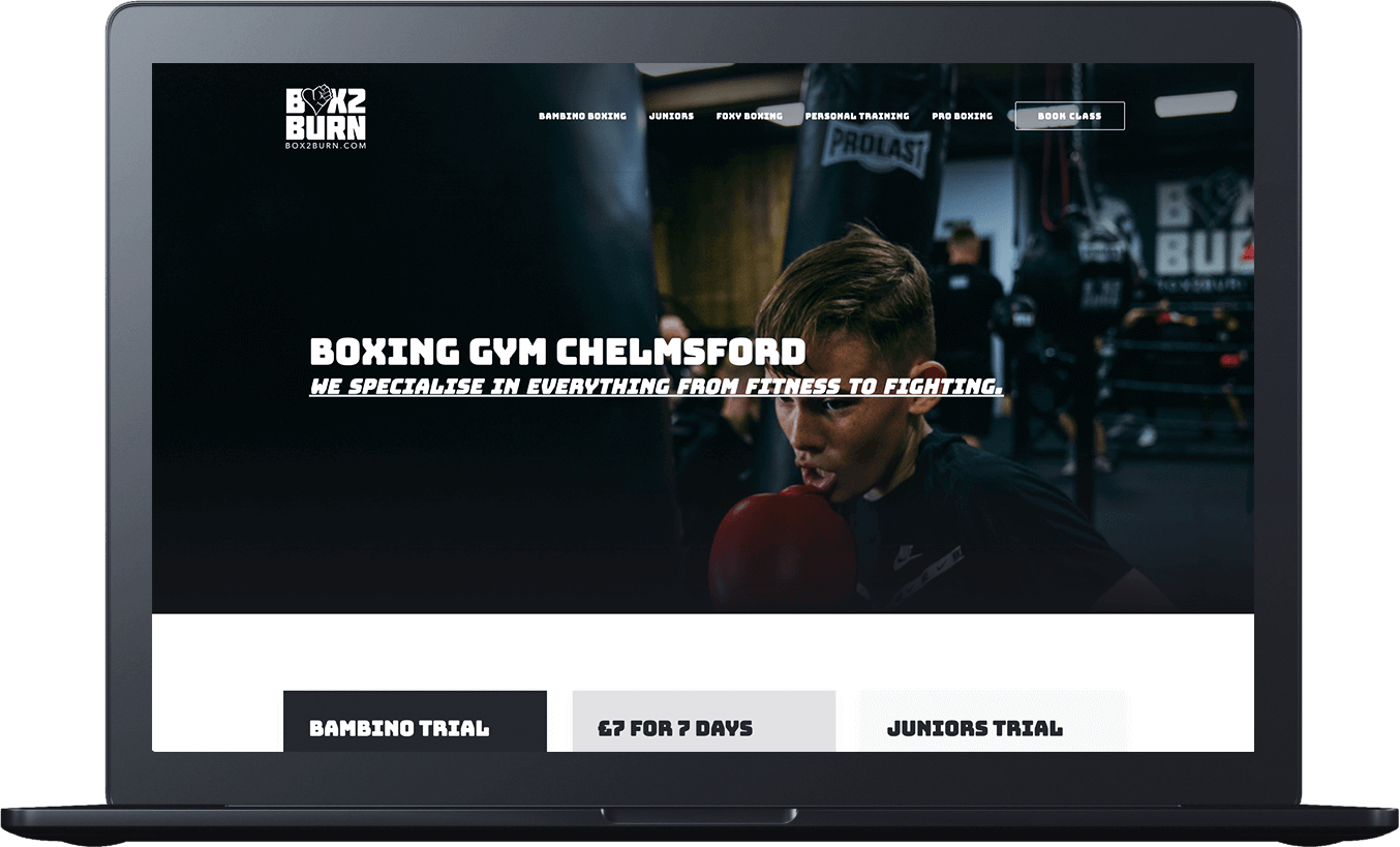 monthly web design mockup