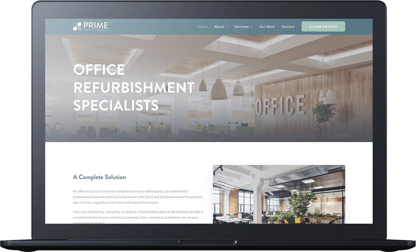 prime interior services website